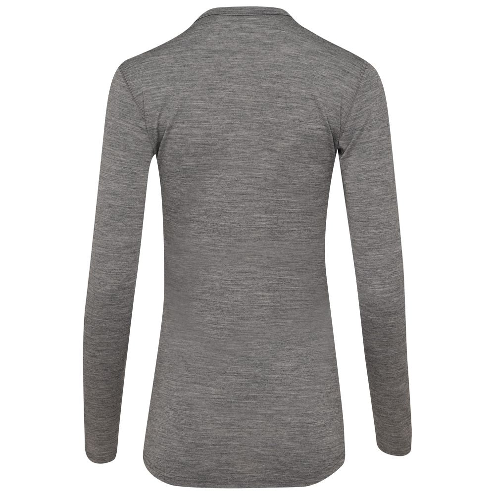 Isobaa | Womens Merino 180 Long Sleeve Crew (Charcoal) | Get outdoors with the ultimate Merino wool long-sleeve top.