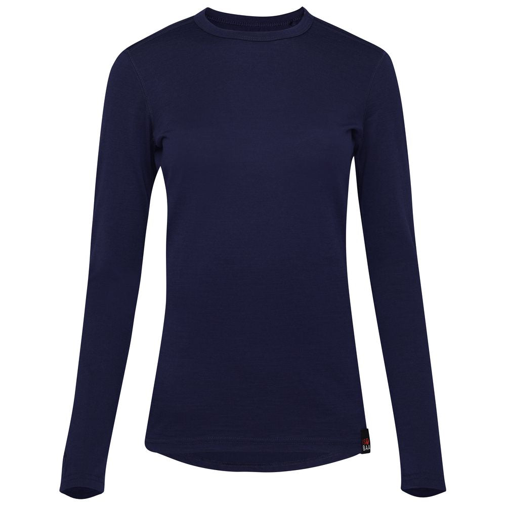 Isobaa | Womens Merino 180 Long Sleeve Crew (Navy) | Get outdoors with the ultimate Merino wool long-sleeve top.