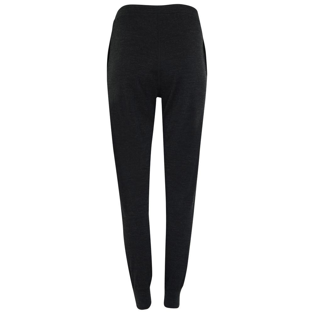 Isobaa | Womens Merino Blend 200 PJ Joggers (Black Melange) | Our superfine Merino blend joggers.