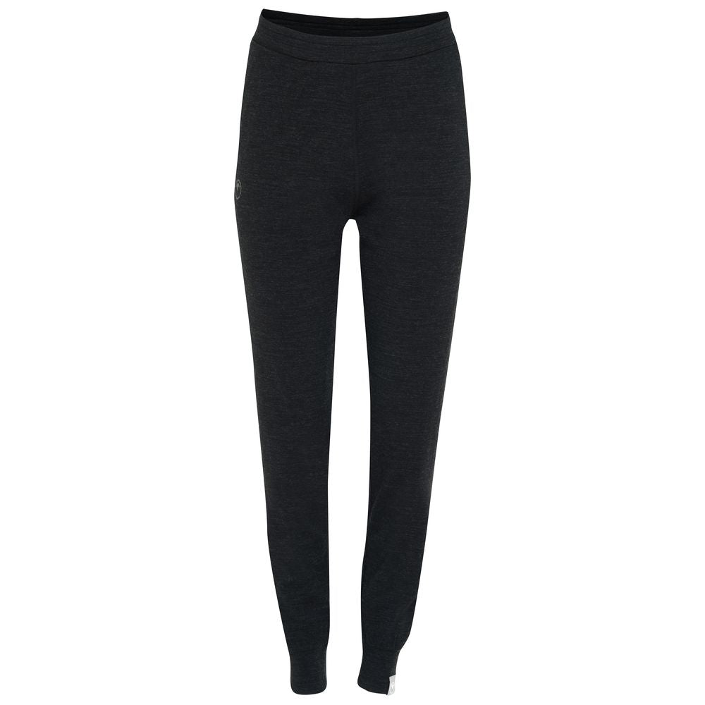 Isobaa | Womens Merino Blend 200 PJ Joggers (Black Melange) | Our superfine Merino blend joggers.