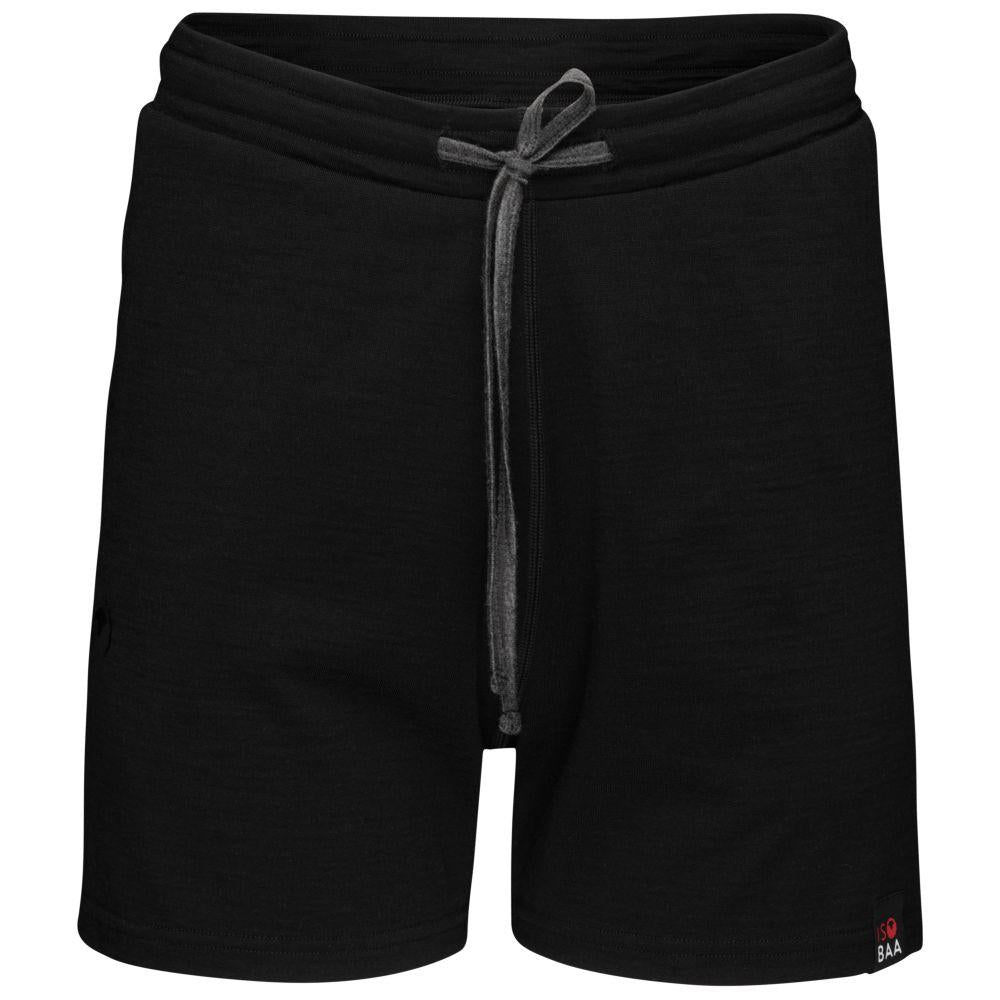 Isobaa | Womens Merino 200 Shorts (Black) | Our premium 200gm Merino wool shorts are ideal for exercise, post-workout relaxation, weekend lounging, errands, or tackling your daily routines – experience unmatched softness, natural temperature regulation, and odour-resistance.