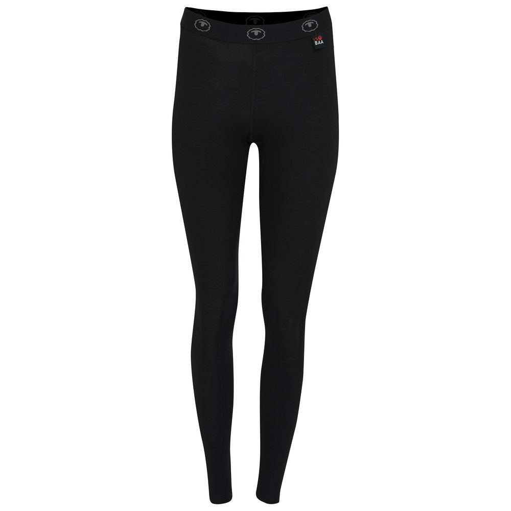 Isobaa | Womens Merino 200 Tights (Black) | Conquer mountains, ski slopes, and sofa days with unmatched comfort in our 200gm Merino wool tights.