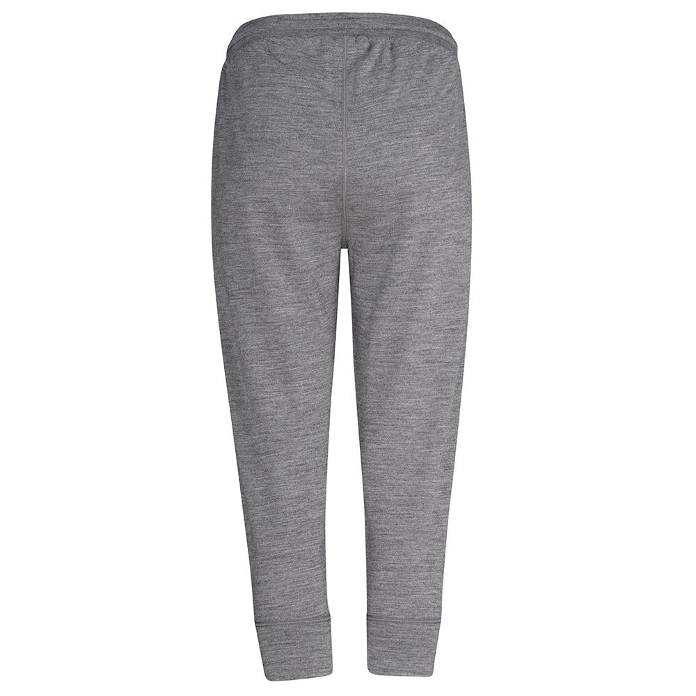 Isobaa | Womens Merino 260 Lounge Cuffed 3/4 Joggers (Charcoal/Orange) | Ultimate comfort and performance with our superfine Merino cropped joggers.