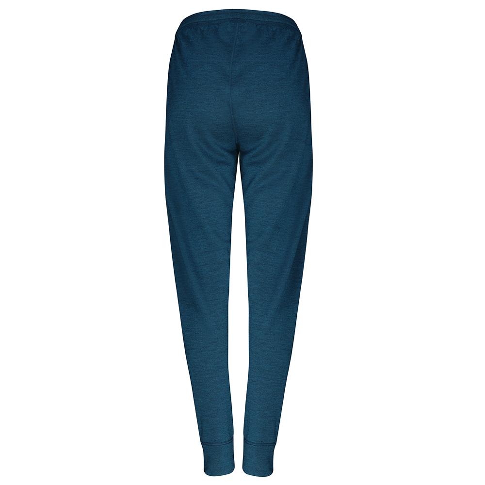 Isobaa | Womens Merino 260 Lounge Cuffed Joggers (Petrol/Lime) | Discover unparalleled comfort and versatility with our luxurious 260gm Merino wool lounge joggers.