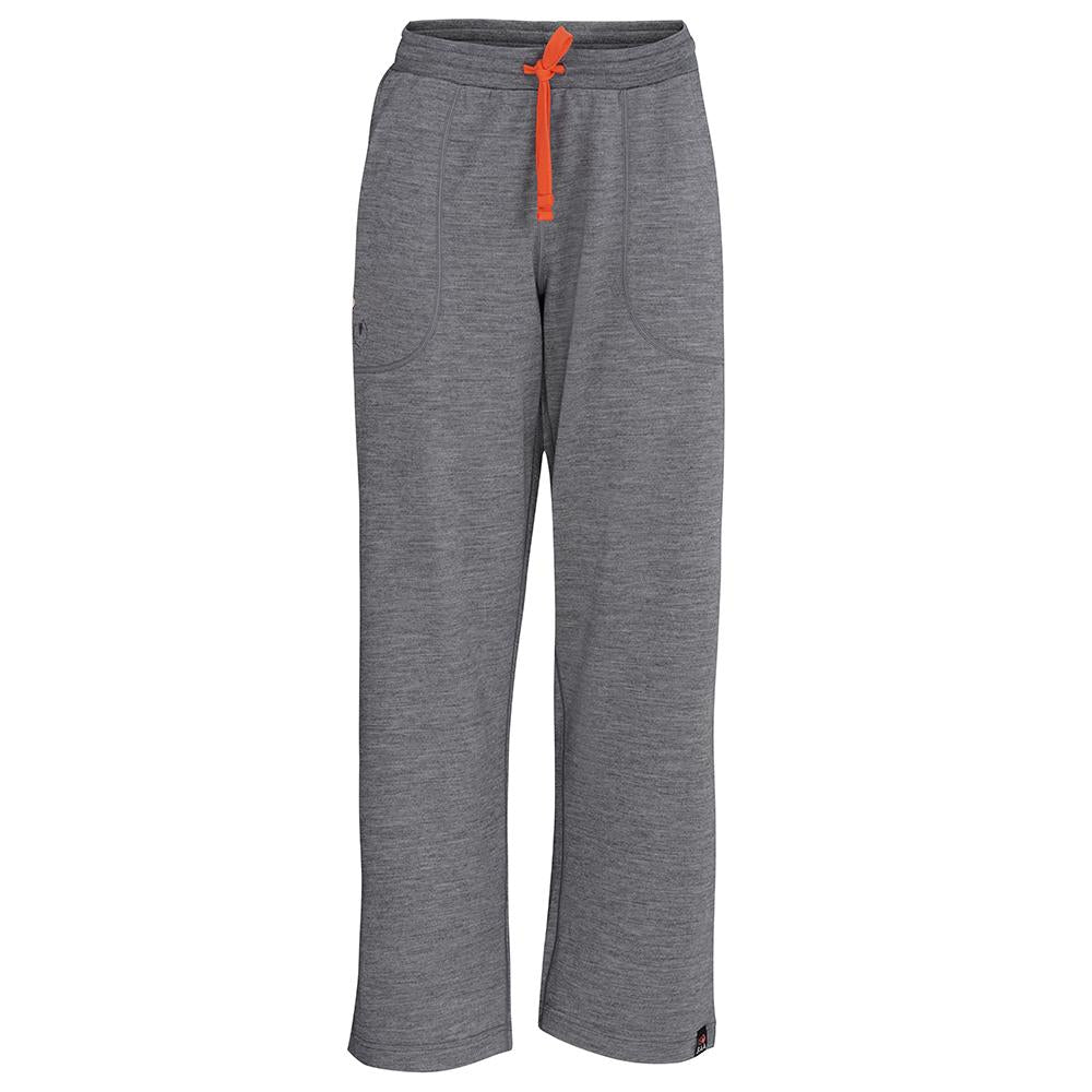 Isobaa | Womens Merino 260 Lounge Loose Joggers (Charcoal/Orange) | Isobaa 260gm Merino wool lounge joggers.