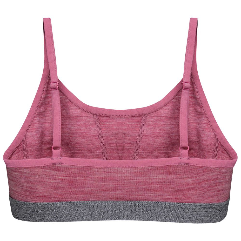 Isobaa | Womens Merino Blend 160 Crop Top (Blush Melange) | Discover the ultimate base layer with Isobaa's Merino blend crop top.