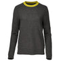 Womens Merino Honeycomb Sweater (Smoke/Lime)