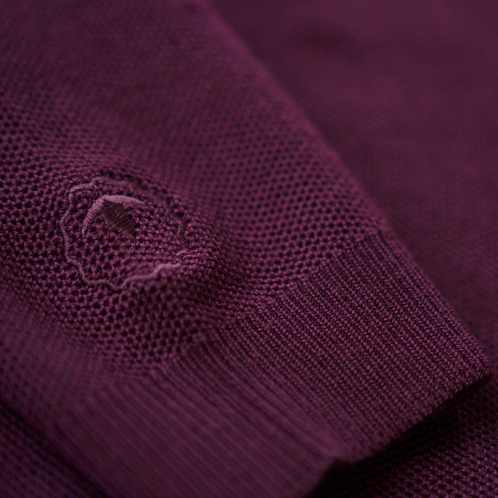 Isobaa | Womens Merino Honeycomb Sweater (Wine/Fuchsia) | The perfect blend of function and elegance in our extrafine 12-gauge Merino wool crew neck sweater.