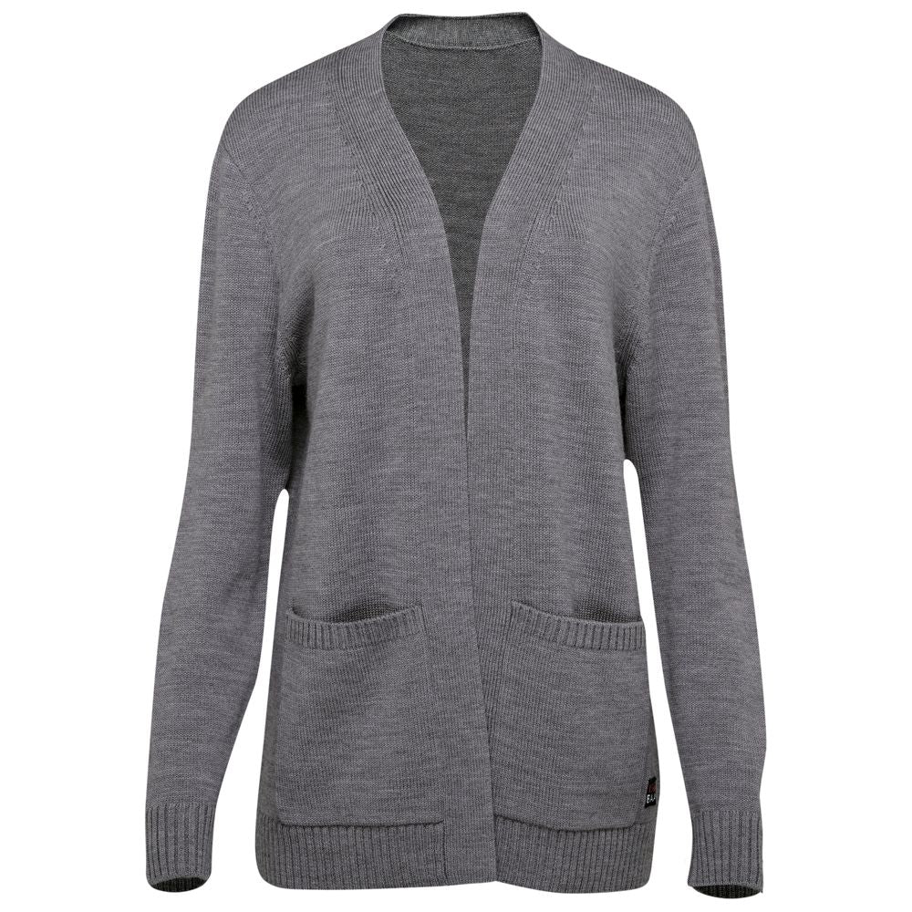 Isobaa | Womens Merino Open Cardigan (Charcoal Melange) | Wrap yourself in pure comfort with Isobaa's extra-fine Merino cardigan.