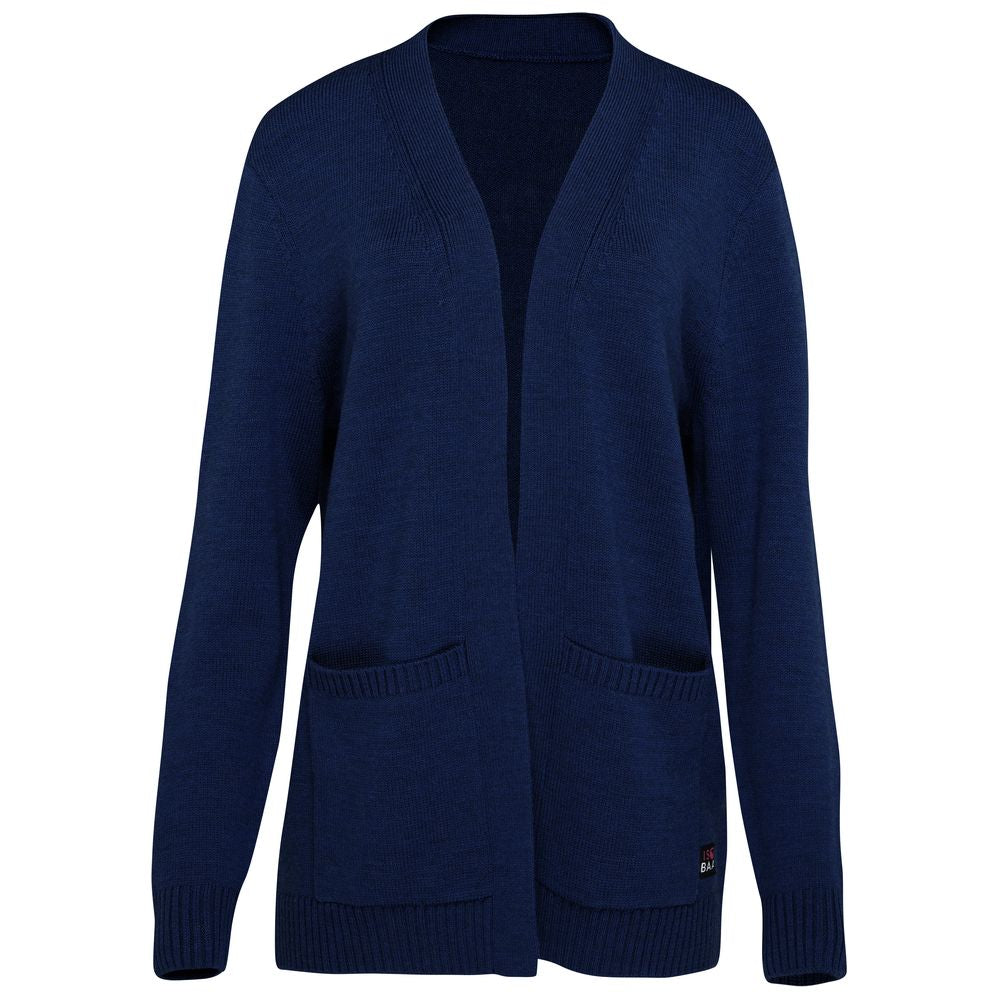 Womens Merino Open Cardigan (Navy) Isobaa