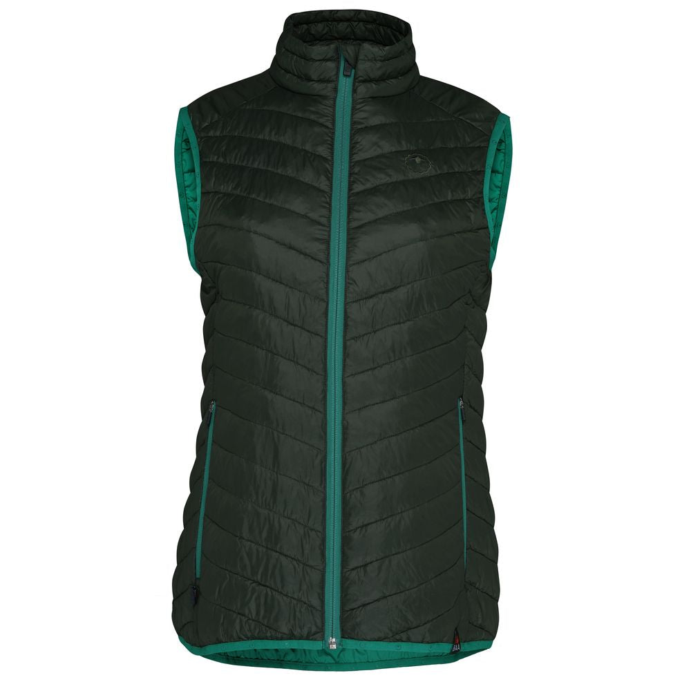 Isobaa | Womens Merino Wool Insulated Gilet (Forest/Green) | Fight the chill with our innovative Merino gilet.