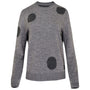 Womens Polka Dot Sweater (Charcoal/Smoke)