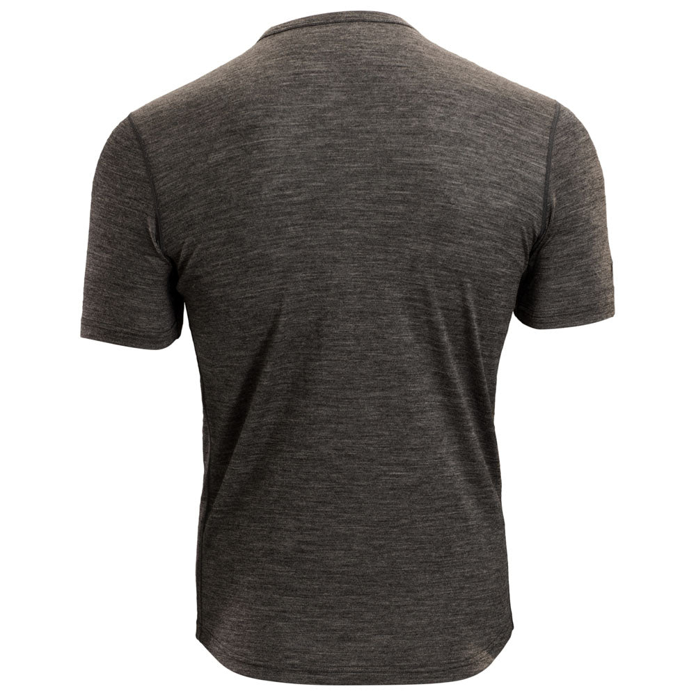 Isobaa | Mens Merino 150 Short Sleeve Crew (Smoke) | Gear up for performance and comfort with Isobaa's technical Merino short-sleeved top.
