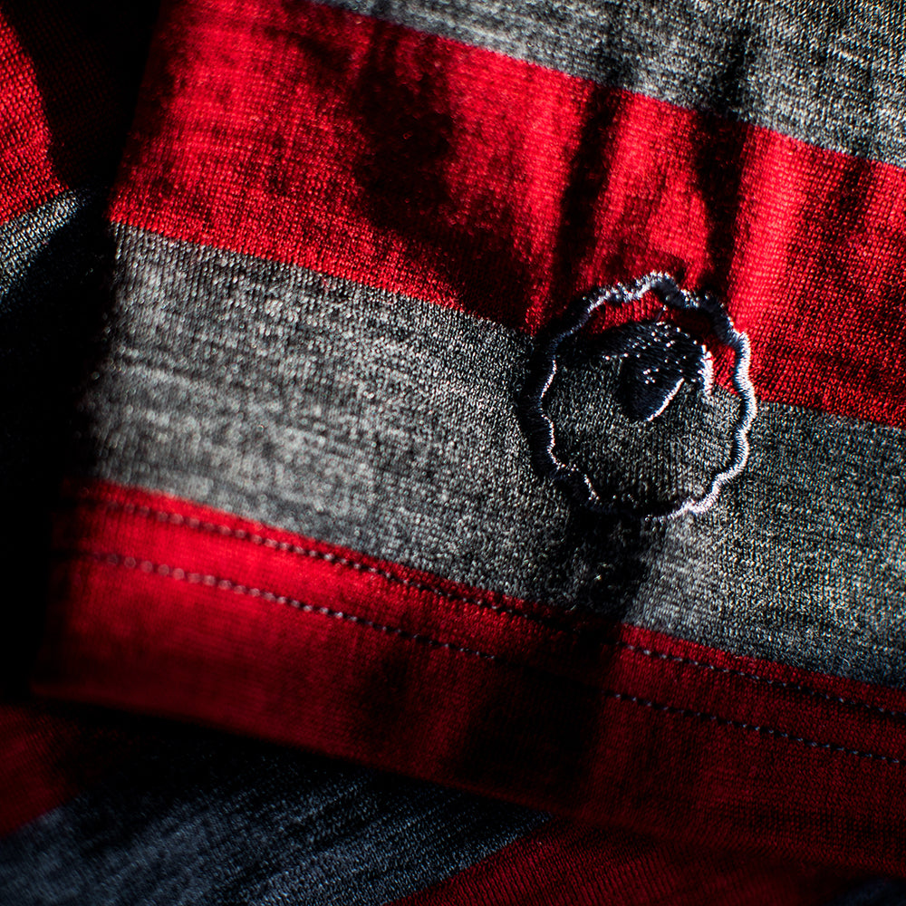 Isobaa | Mens Merino 180 Boxers (Smoke/Red) | Ditch itchy, sweaty underwear and discover the game-changing comfort of Merino wool boxers.