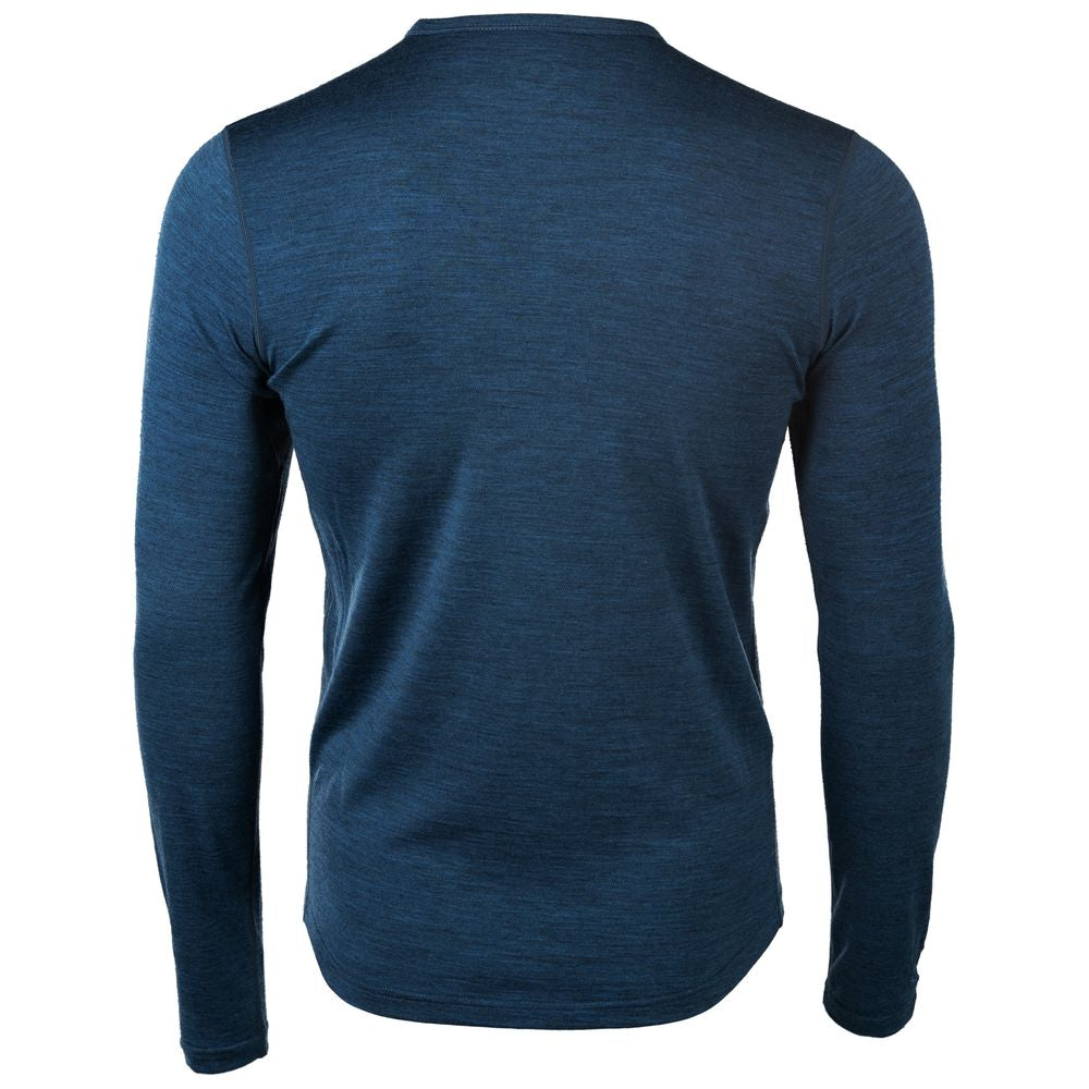 Isobaa | Mens Merino 180 Long Sleeve Crew (Petrol) | Get outdoors with the ultimate Merino wool long-sleeve top.