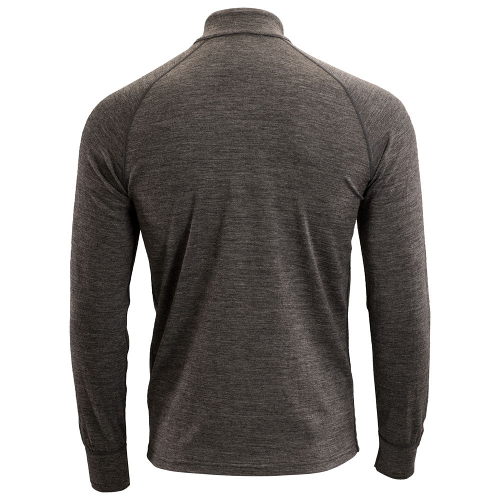Isobaa | Mens Merino 200 Long Sleeve Zip Neck (Smoke) | Experience the best of 200gm Merino wool with this ultimate half-zip top – your go-to for challenging hikes, chilly bike commutes, post-workout layering, and unpredictable weather.