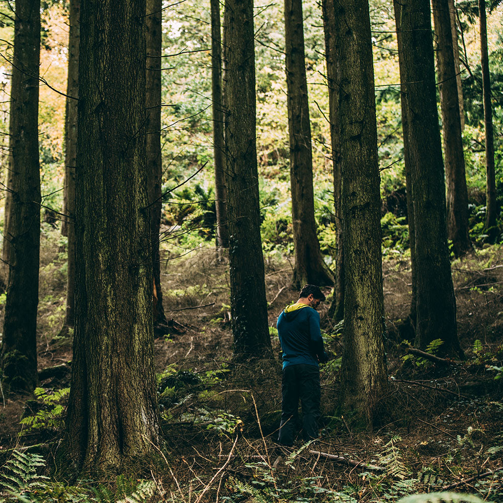 Isobaa | Mens Merino 200 Zip Neck Hoodie (Petrol) | The ultimate 200gm Merino wool hoodie. | Model: Duncan