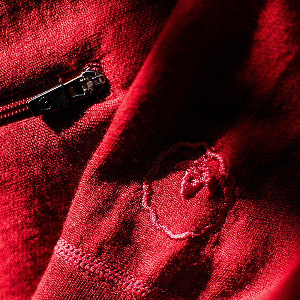 Isobaa | Mens Merino 260 Casual Hoodie (Red) | The best in warmth and versatility: Isobaa 260gm midweight Merino wool hoodie.