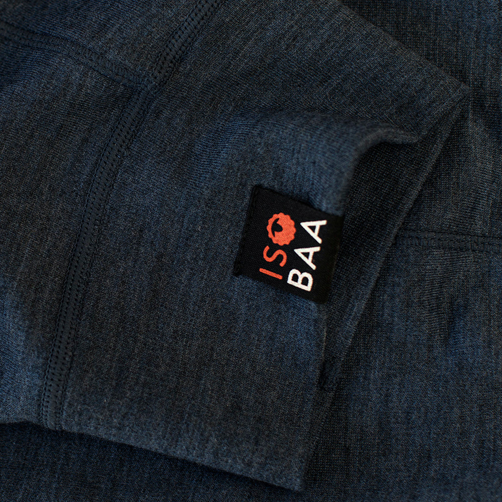 Isobaa | Mens Merino 260 Lounge Cuffed Joggers (Denim/Navy) | Discover unparalleled comfort and versatility with our luxurious 260gm Merino wool lounge joggers.