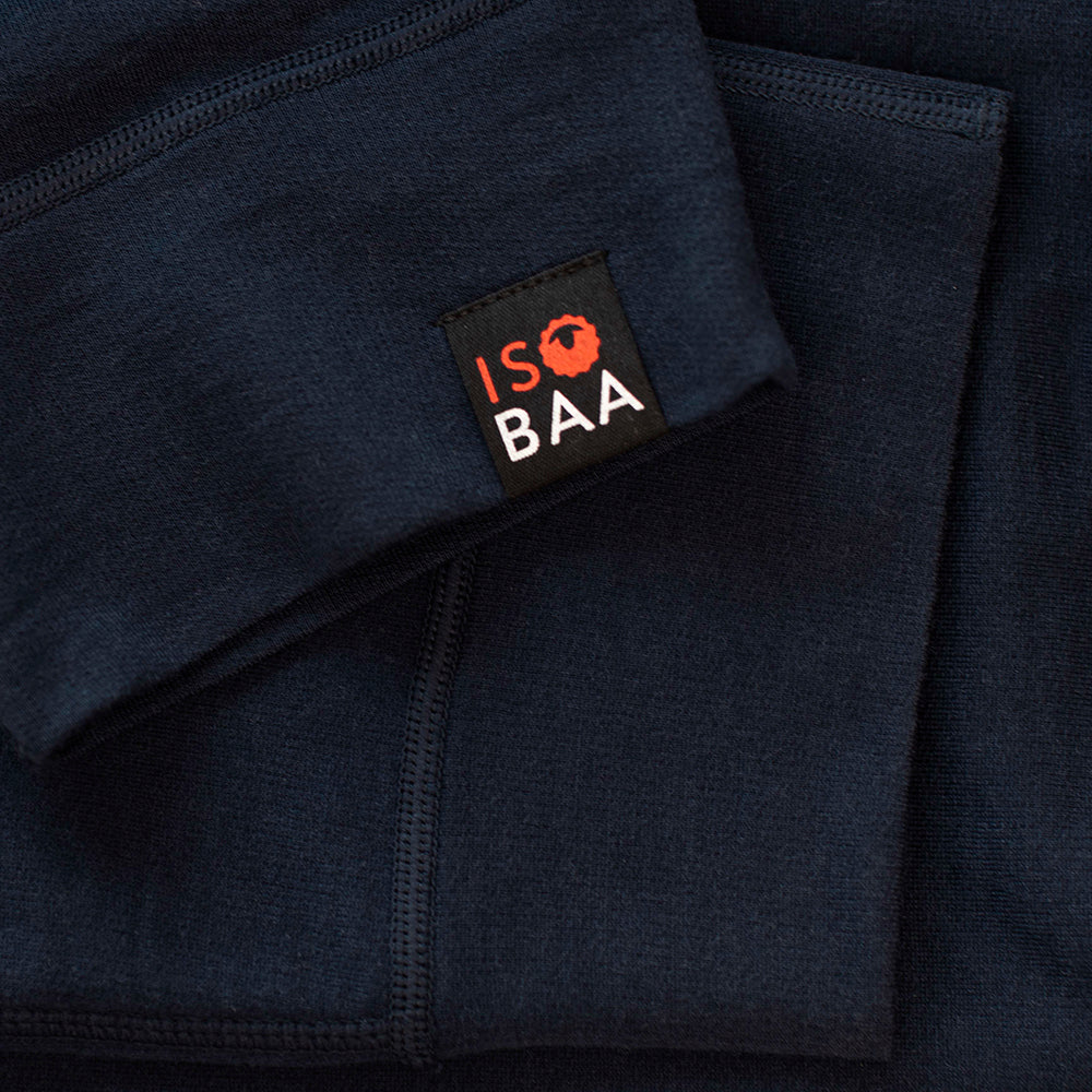 Isobaa | Mens Merino 260 Lounge Cuffed Joggers (Navy/Smoke) | Discover unparalleled comfort and versatility with our luxurious 260gm Merino wool lounge joggers.