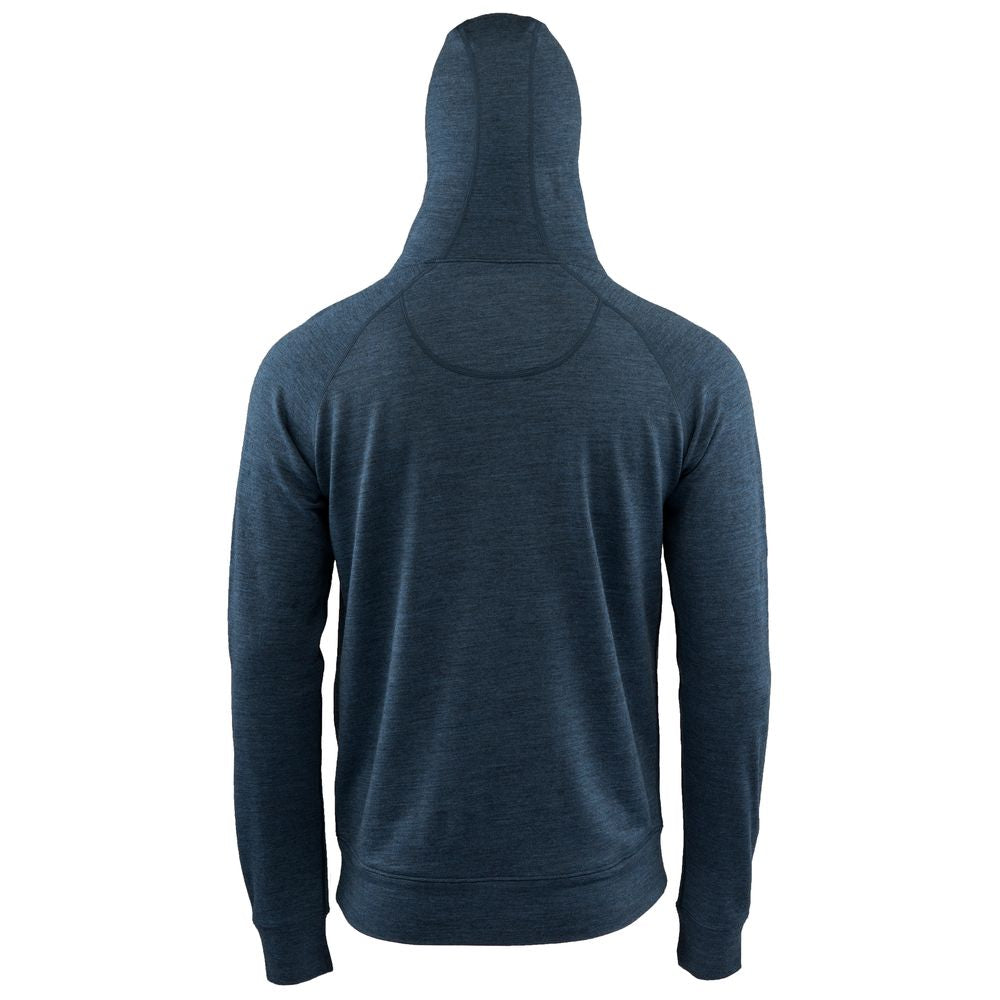 Isobaa | Mens Merino 260 Lounge Hoodie (Denim/Navy) | Experience the best in comfort and performance with our midweight 260gm Merino wool pullover hoodie.