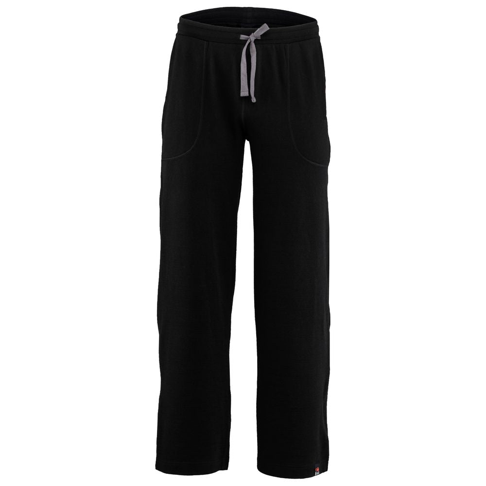 Isobaa | Mens Merino 260 Lounge Loose Joggers (Black/Smoke) | Isobaa 260gm Merino wool lounge joggers.