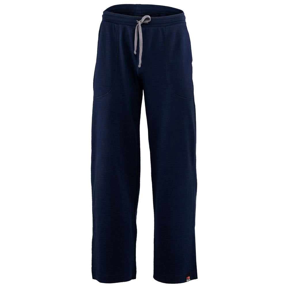 Isobaa | Mens Merino 260 Lounge Loose Joggers (Navy/Smoke) | Isobaa 260gm Merino wool lounge joggers.