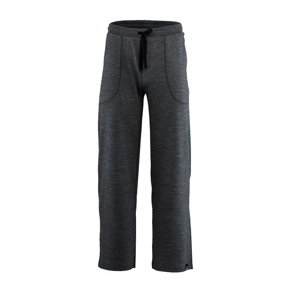 Isobaa | Mens Merino 260 Lounge Loose Joggers (Smoke/Black) | Isobaa 260gm Merino wool lounge joggers.