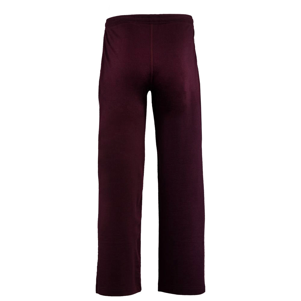 Isobaa | Mens Merino 260 Lounge Loose Joggers (Wine/Navy) | Isobaa 260gm Merino wool lounge joggers.