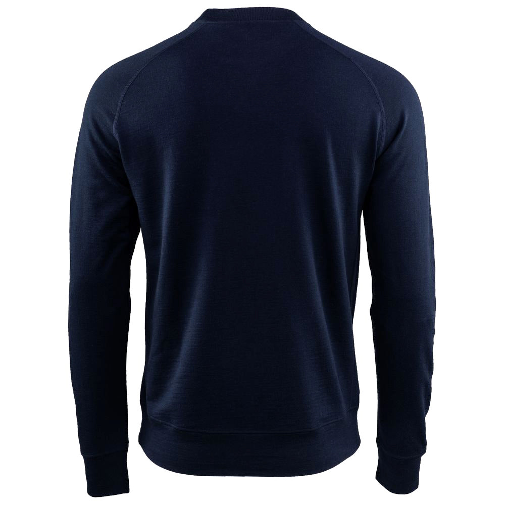 Isobaa | Mens Merino 260 Lounge Sweatshirt (Navy) | The ultimate 260gm Merino wool sweatshirt – Your go-to for staying cosy after chilly runs, conquering weekends in style, or whenever you crave warmth without bulk.