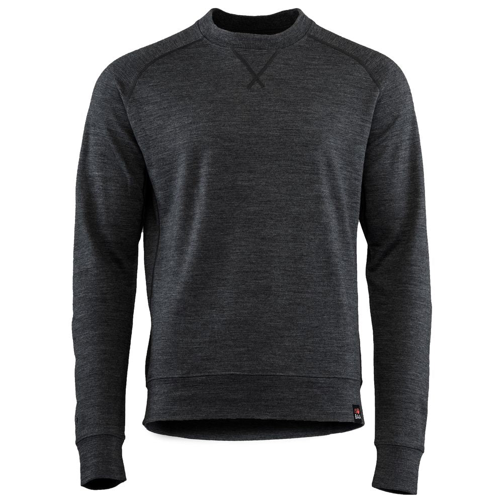Isobaa | Mens Merino 260 Lounge Sweatshirt (Smoke) | The ultimate 260gm Merino wool sweatshirt – Your go-to for staying cosy after chilly runs, conquering weekends in style, or whenever you crave warmth without bulk.