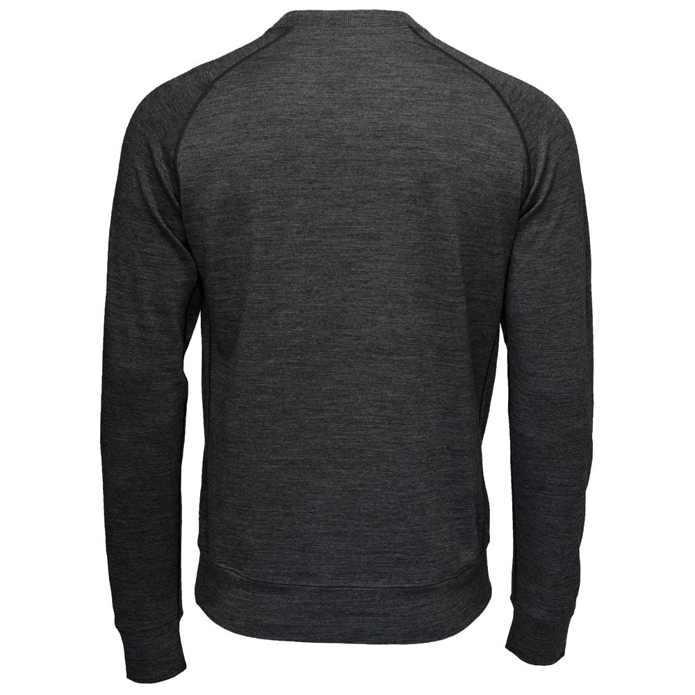 Isobaa | Mens Merino 260 Lounge Sweatshirt (Smoke) | The ultimate 260gm Merino wool sweatshirt – Your go-to for staying cosy after chilly runs, conquering weekends in style, or whenever you crave warmth without bulk.