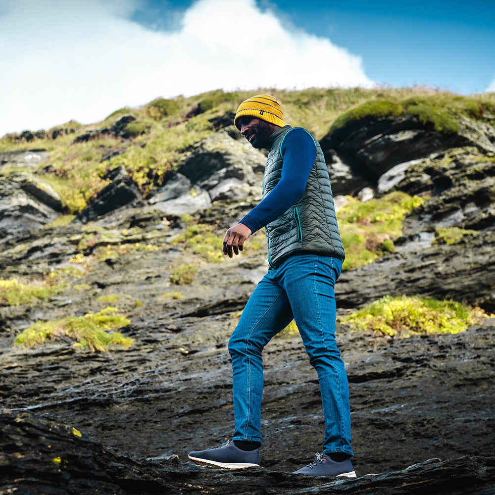 Isobaa | Mens Merino Wool Insulated Gilet (Forest/Green) | Fight the chill with our innovative Merino gilet. | Model: Michael
