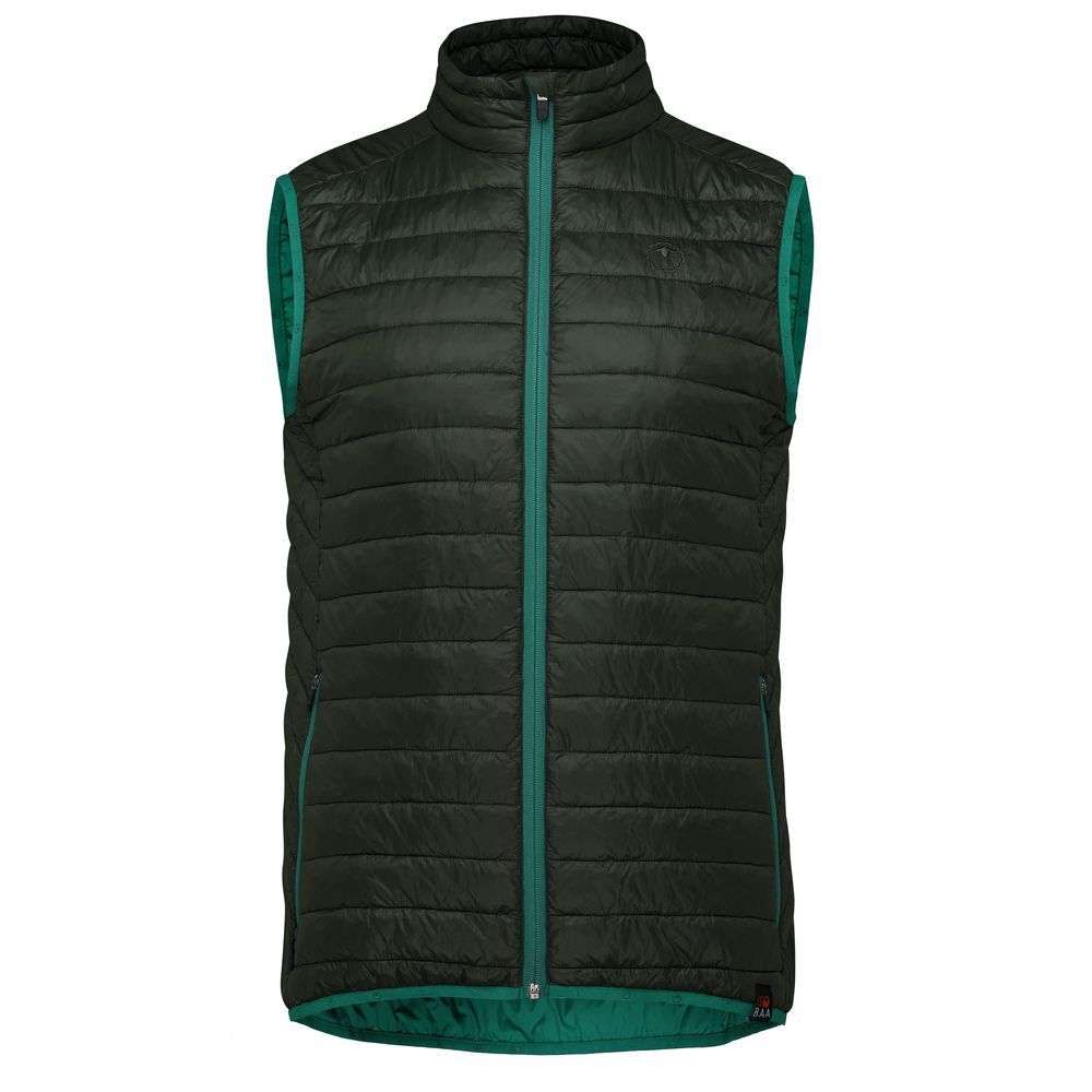 Isobaa | Mens Merino Wool Insulated Gilet (Forest/Green) | Fight the chill with our innovative Merino gilet.