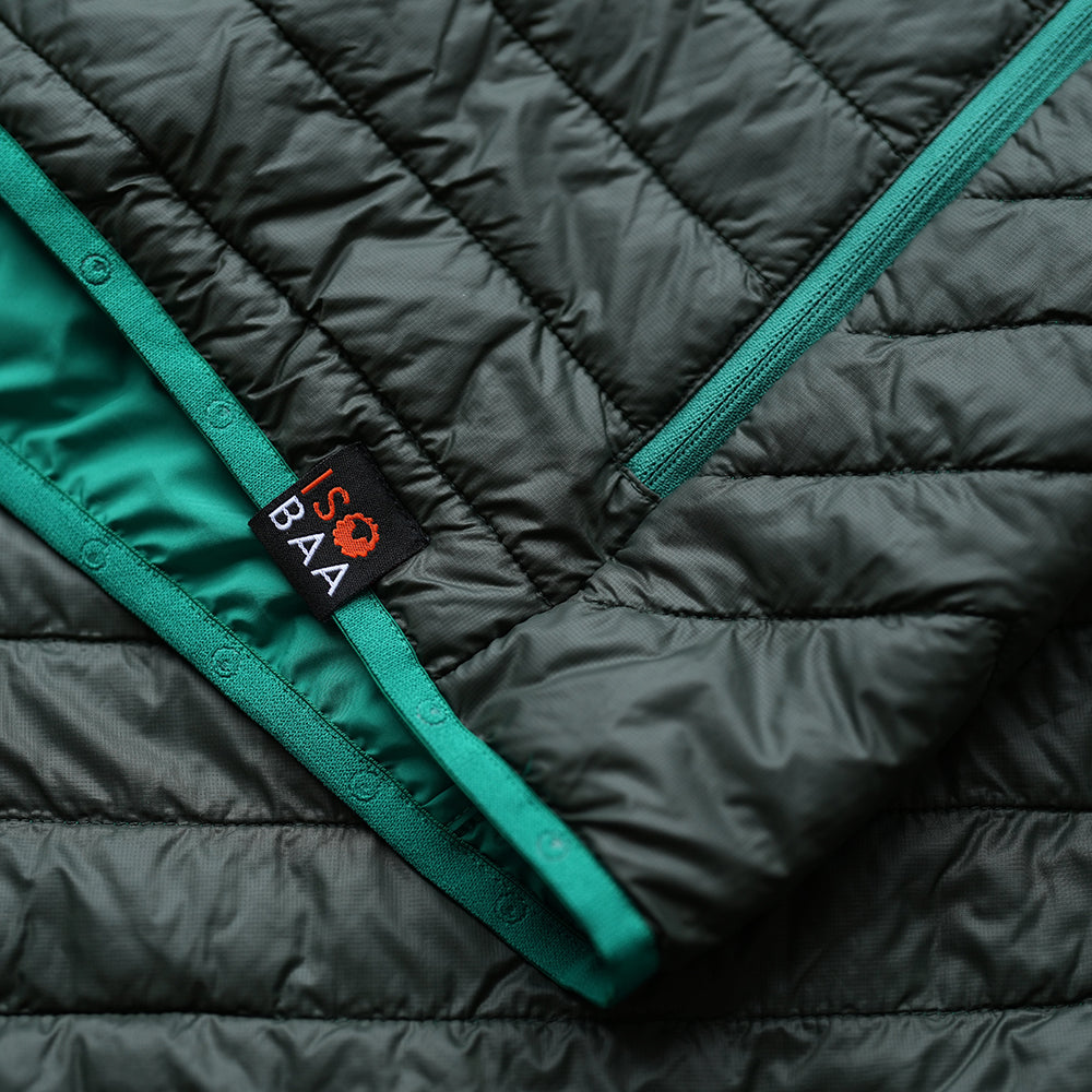 Isobaa | Mens Merino Wool Insulated Gilet (Forest/Green) | Fight the chill with our innovative Merino gilet.