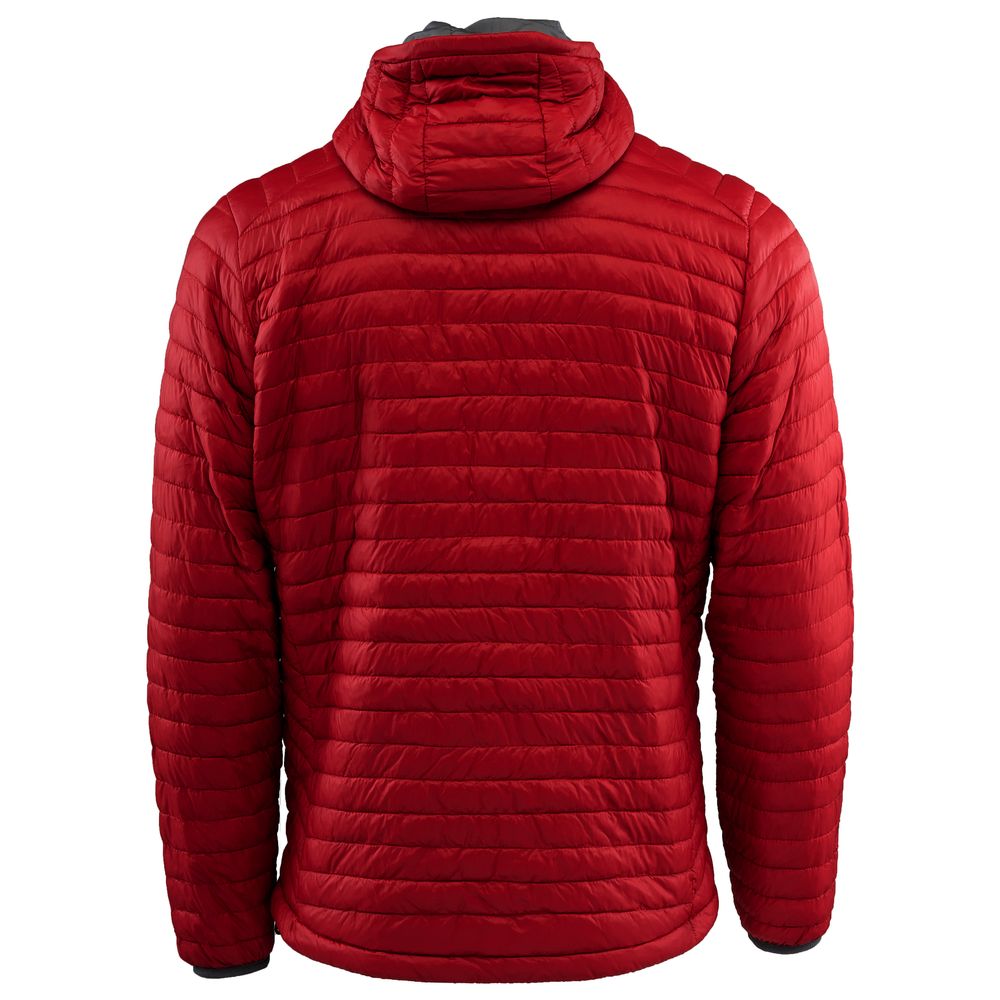 Isobaa | Mens Merino Wool Insulated Jacket (Red/Smoke) | Innovative and sustainable design with our Merino jacket.