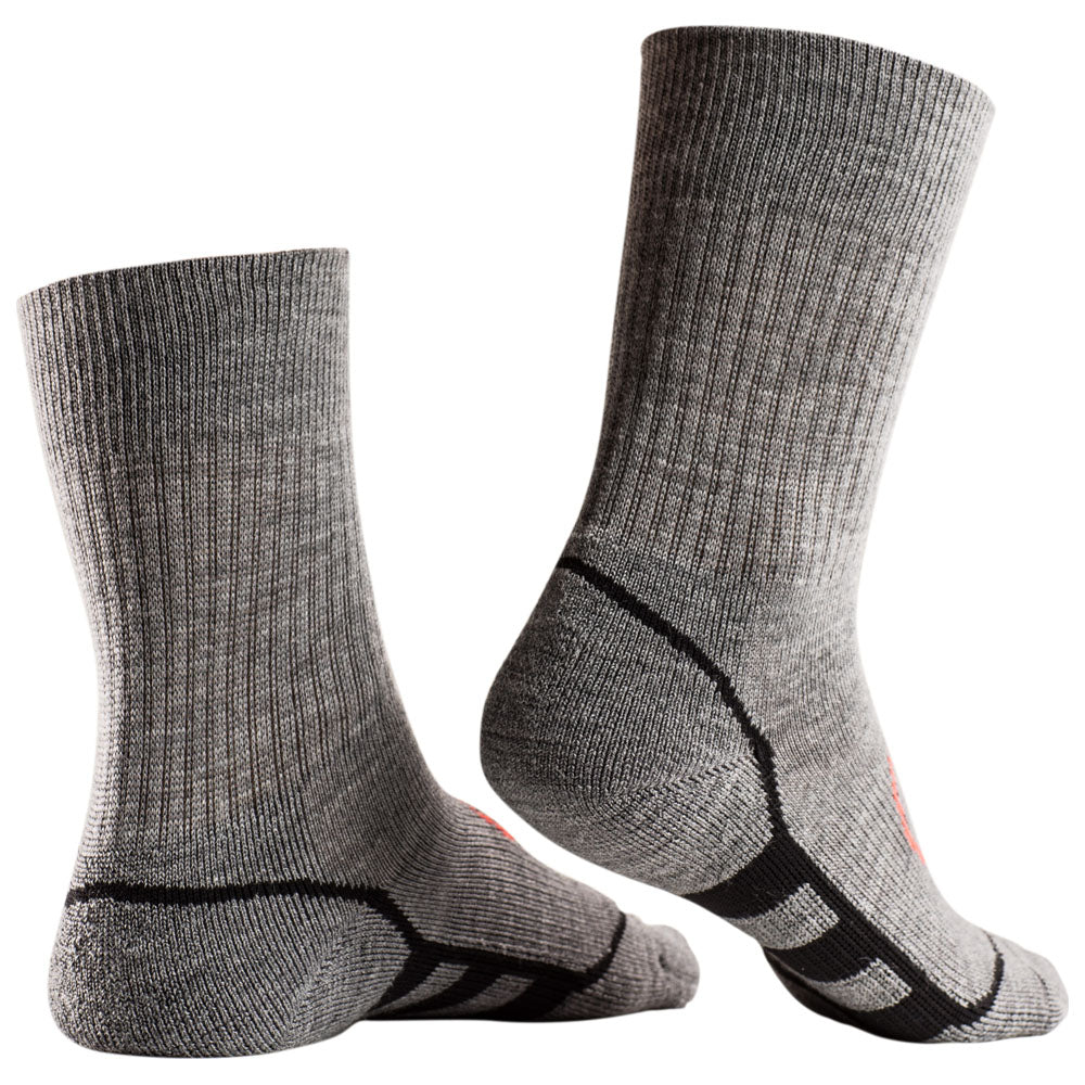 Isobaa | Merino Blend Hiking Socks (3 Pack - Charcoal/Black) | Discover the ultimate hiking sock with Isobaa's mid-weight Merino blend (3-pack).