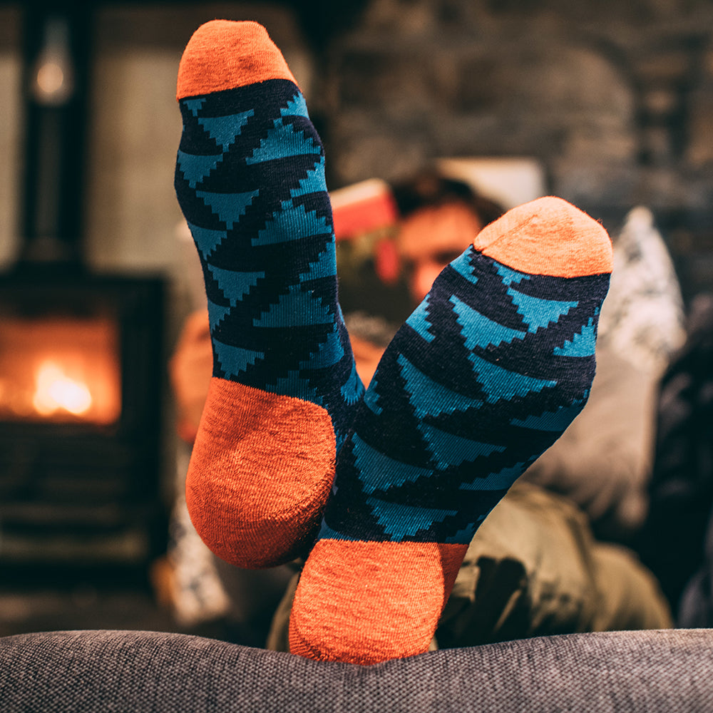 Isobaa | Merino Blend Everyday Socks (3 Pack - Navy/Blue) | Discover the ultimate everyday sock with Isobaa's Merino blend (3-pack).