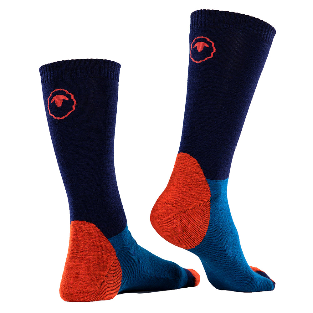 Isobaa | Merino Blend Everyday Socks (3 Pack - Navy/Blue) | Discover the ultimate everyday sock with Isobaa's Merino blend (3-pack).