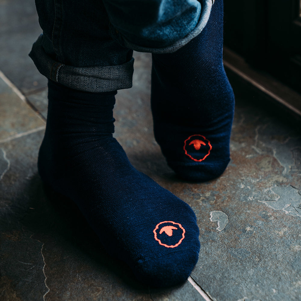 Isobaa | Merino Blend Everyday Socks (3 Pack - Navy) | Discover the ultimate everyday sock with Isobaa's Merino blend (3-pack).