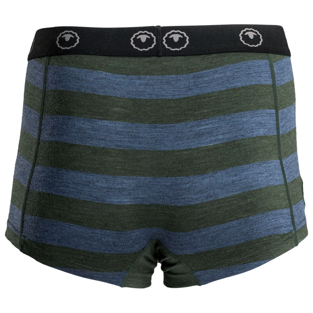 Isobaa | Womens Merino 180 Hipster Shorts (Forest/Denim) | Conquer any activity in comfort with Isobaa's superfine Merino hipster shorts.