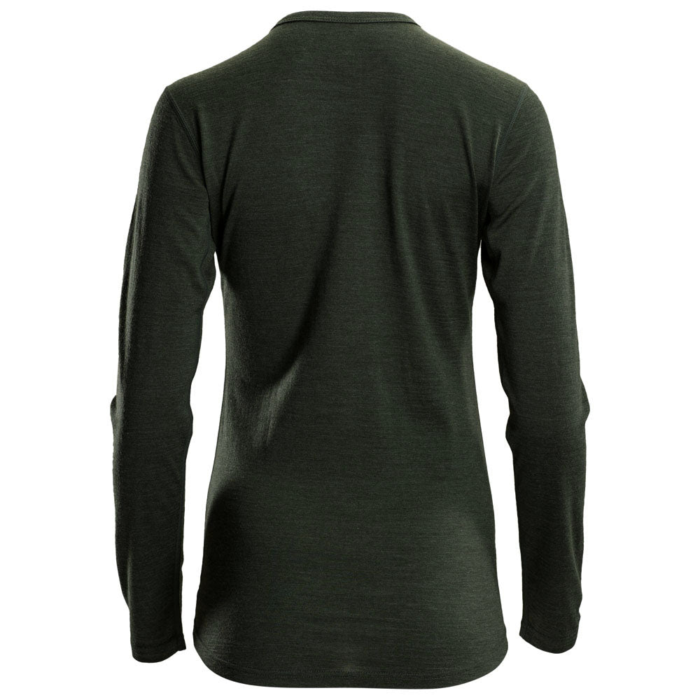 Isobaa | Womens Merino 180 Long Sleeve Crew (Forest) | Get outdoors with the ultimate Merino wool long-sleeve top.