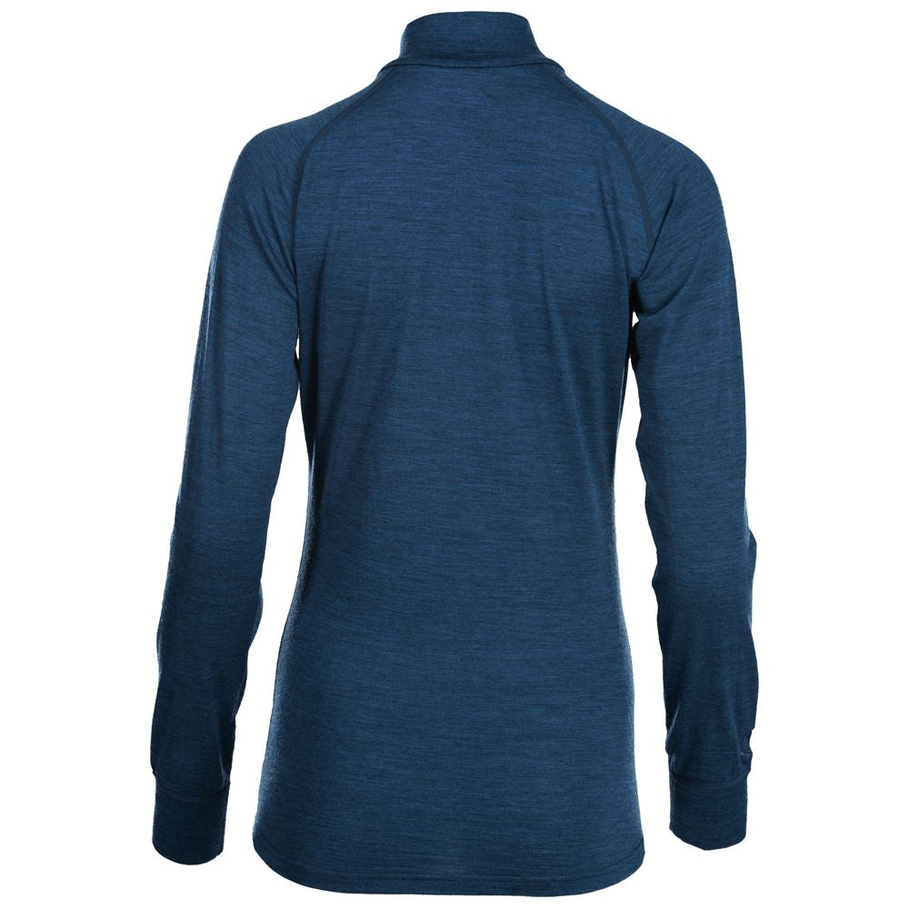 Isobaa | Womens Merino 200 Long Sleeve Zip Neck (Petrol) | Experience the best of 200gm Merino wool with this ultimate half-zip top – your go-to for challenging hikes, chilly bike commutes, post-workout layering, and unpredictable weather.