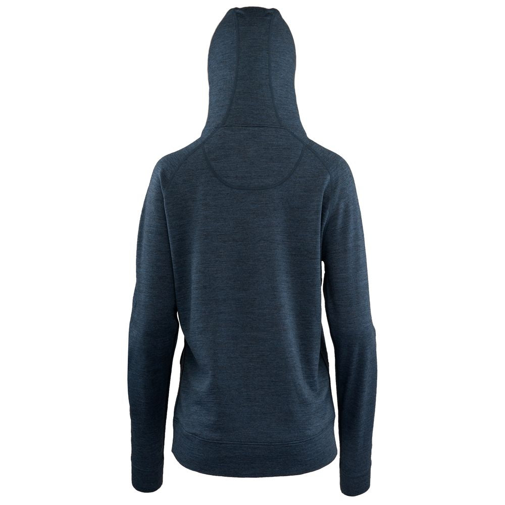 Isobaa | Womens Merino 260 Lounge Hoodie (Denim/Navy) | Experience the best in comfort and performance with our midweight 260gm Merino wool pullover hoodie.