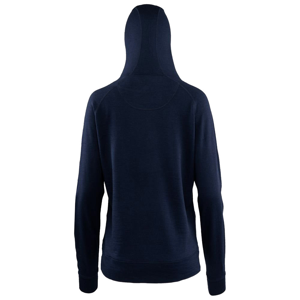 Isobaa | Womens Merino 260 Lounge Hoodie (Navy/Smoke) | Experience the best in comfort and performance with our midweight 260gm Merino wool pullover hoodie.