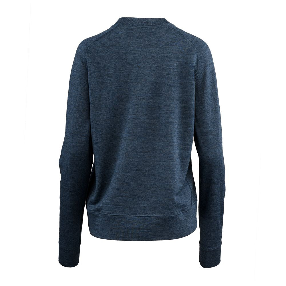 Isobaa | Womens Merino 260 Lounge Sweatshirt (Denim) | The ultimate 260gm Merino wool sweatshirt – Your go-to for staying cosy after chilly runs, conquering weekends in style, or whenever you crave warmth without bulk.