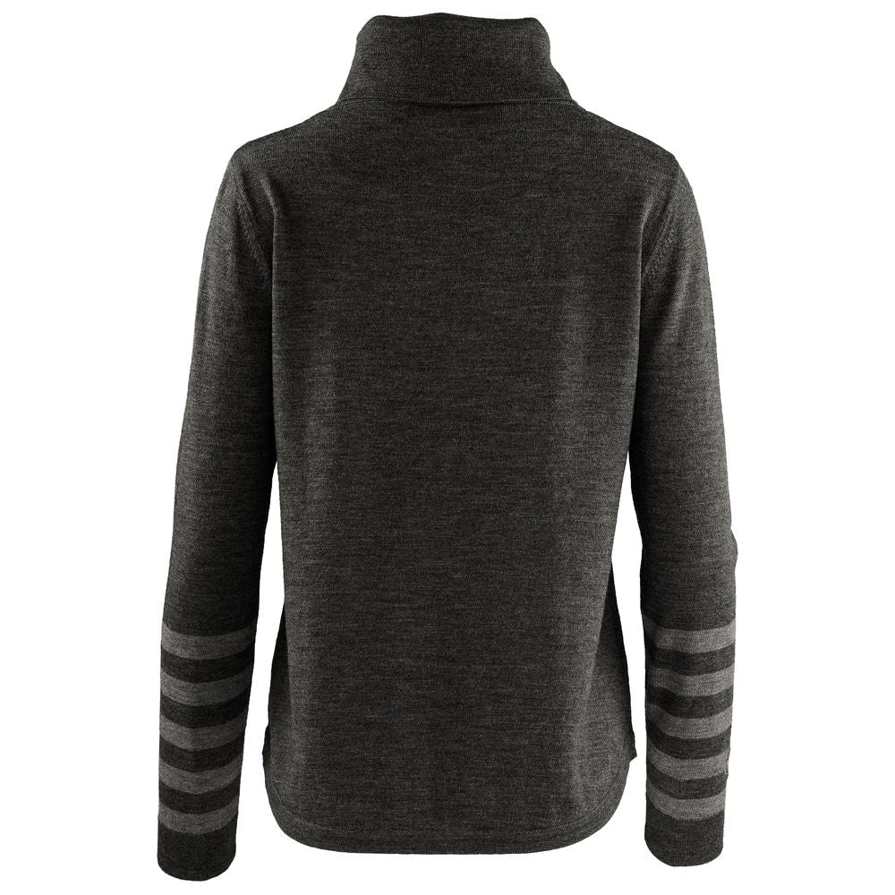 Isobaa | Womens Merino Roll Neck Sweater (Smoke/Charcoal) | Discover premium style and performance with Isobaa's extra-fine Merino roll neck sweater.