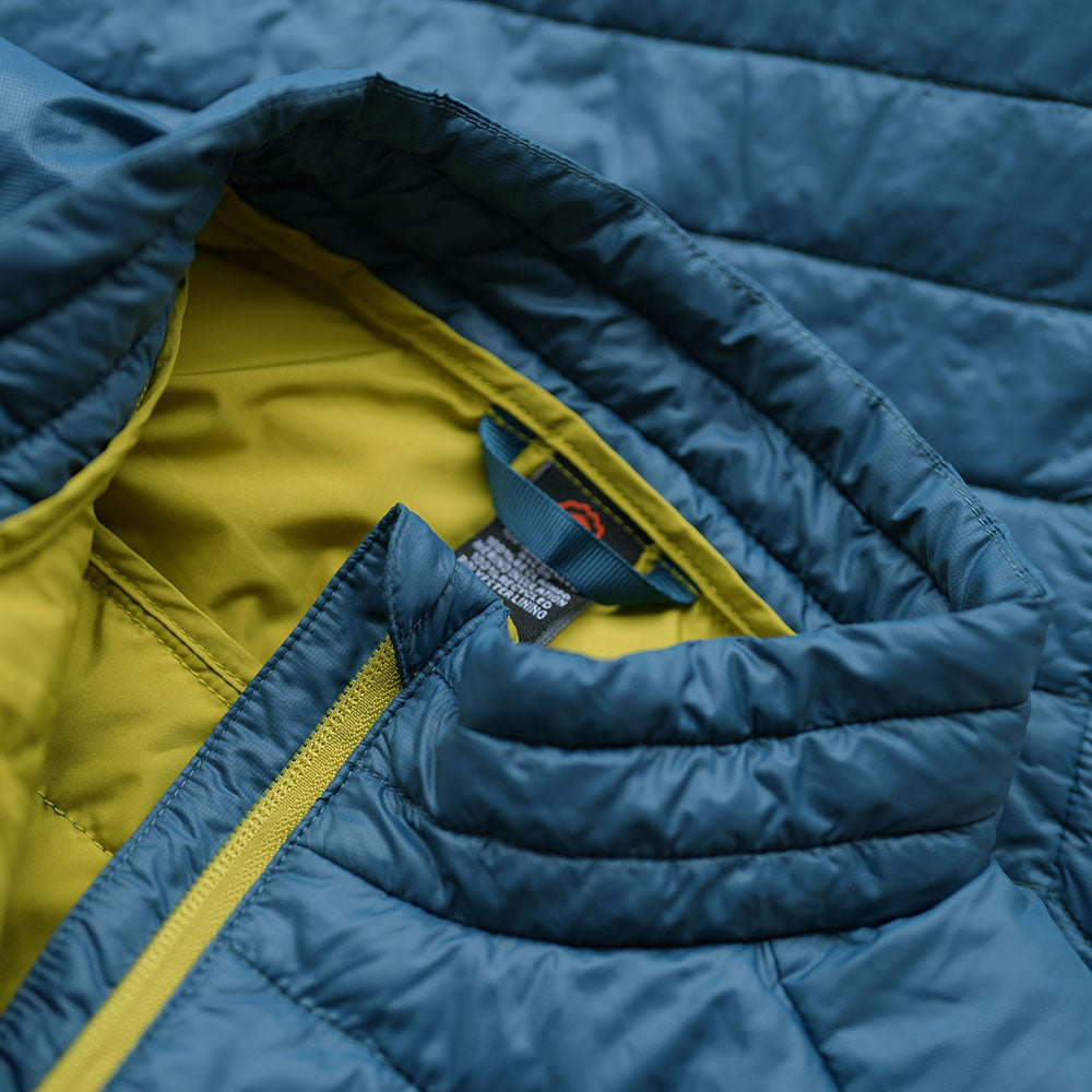Isobaa | Womens Merino Wool Insulated Gilet (Petrol/Lime) | Fight the chill with our innovative Merino gilet.