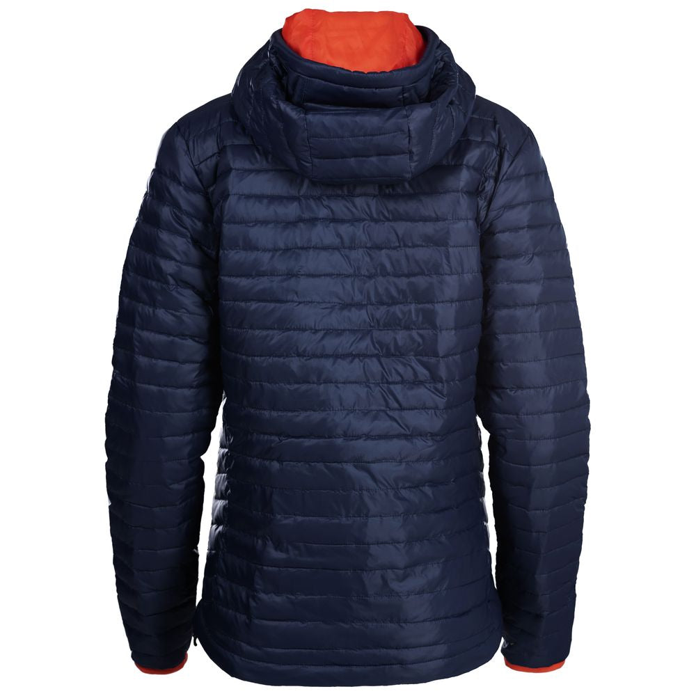 Isobaa | Womens Merino Wool Insulated Jacket (Navy/Orange) | Innovative and sustainable design with our Merino jacket.