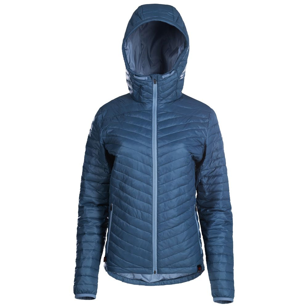 Isobaa | Womens Merino Wool Insulated Jacket (Petrol/Sky) | Innovative and sustainable design with our Merino jacket.